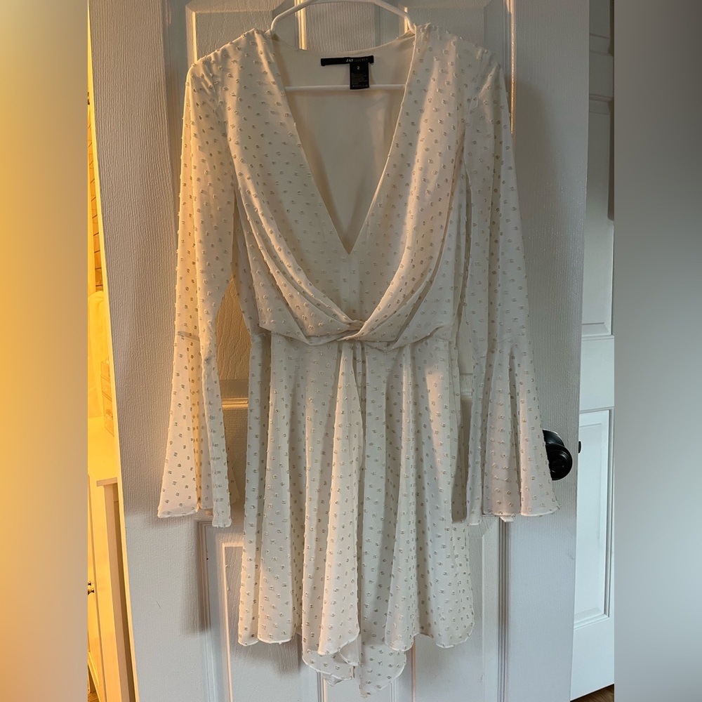 JAYGODFREY White Long Sleeve Dress